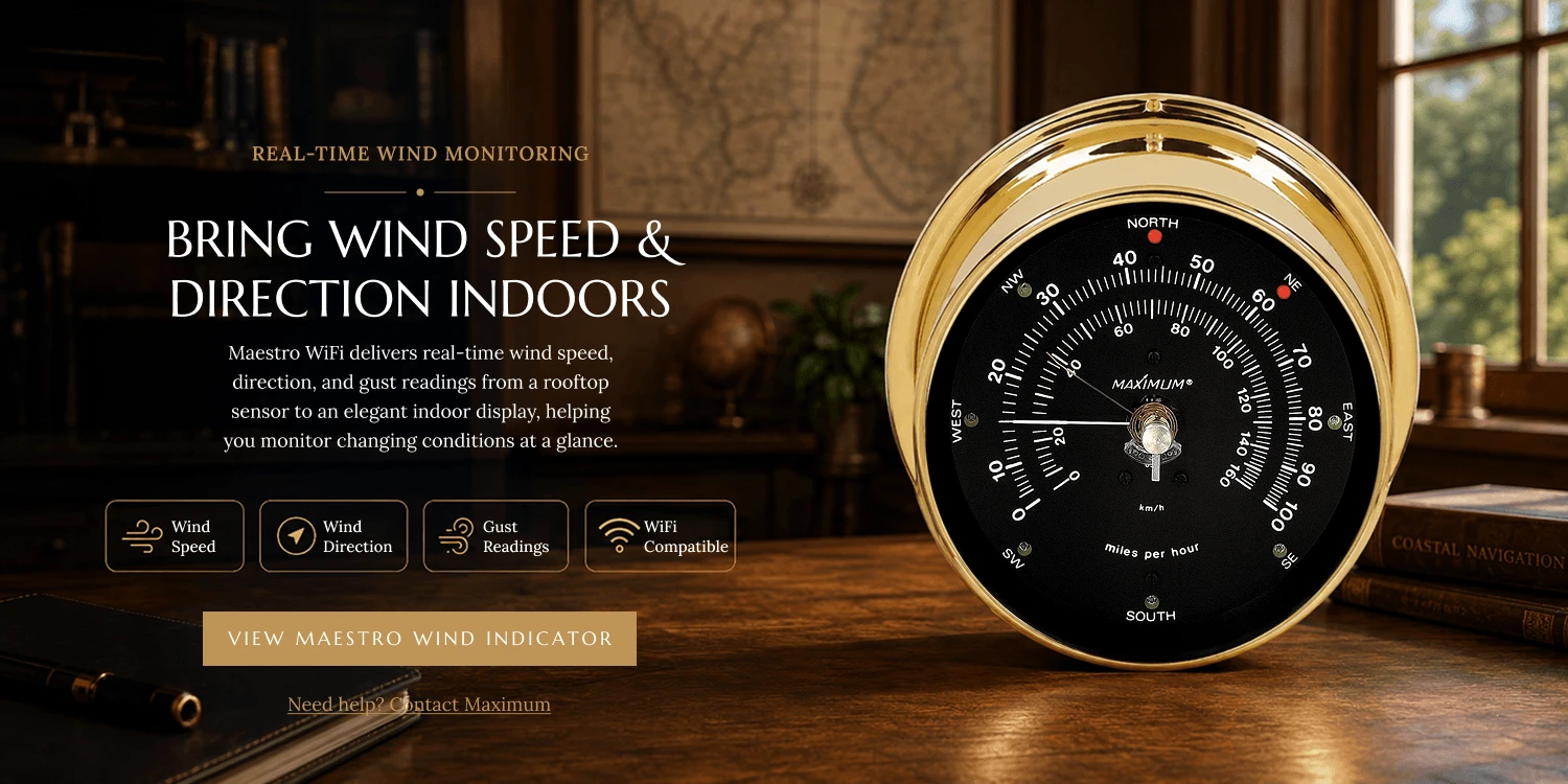 Bring wind speed and direction indoors